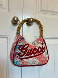 Diana bag coral pink stripe