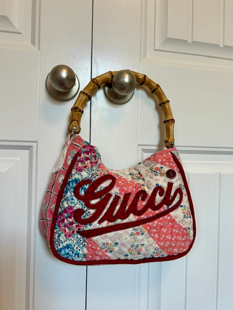 Diana bag coral pink stripe